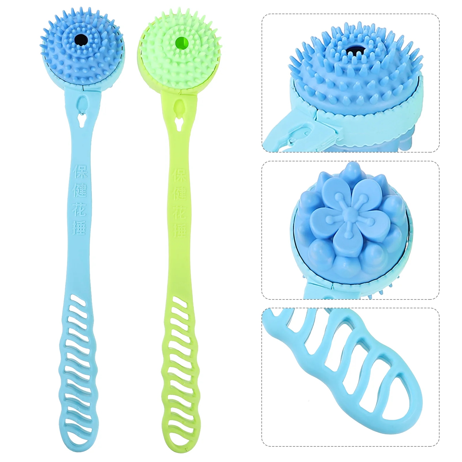 

2pcs Double-head Body Hammer Knock Hammer Hammer Stick Back Massager