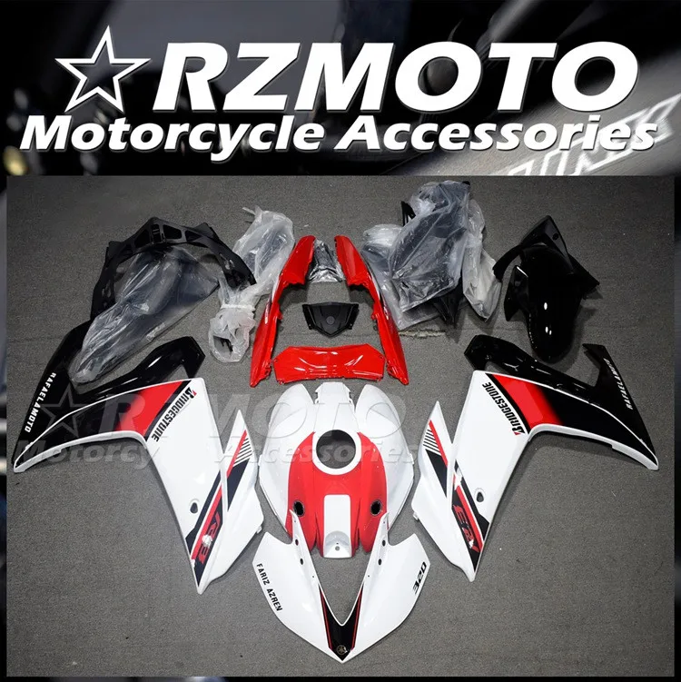 

Injection Mold New ABS Fairings Kit Fit for YAMAHA YZF- R3 2015 2016 2017 2018 15 16 17 18 Bodywork set Red White