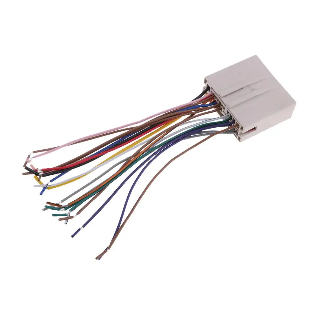 

1 шт., жгут проводов для аудио-и автомобильных стереосистем, провод для CD-проигрывателя для серии Ford / Hyundai/Lincoln/и т. Д., 18 см/7,08 дюйма