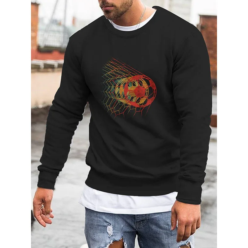 

Badassdude Football Printing Men's Casual Long Sleeved Shirt