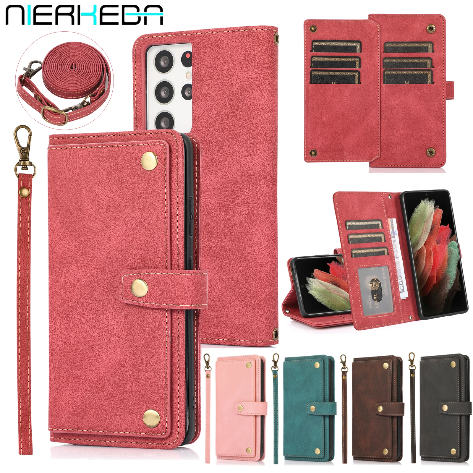 

Кожаный флип-чехол для Samsung A13 A53 A52 A72 A32 A12 A22 A51 A71 A41 A31 A21 A50 A70 A30 S A11 A40 A20