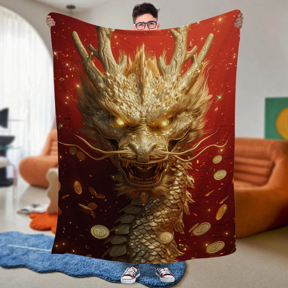 Индивидуальные одеяла настенные комнатные коврики с драконом тотемным простыни