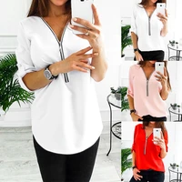 women chiffon blouse t shirt tops tee long sleeve blouse fashion casual summer comfortable tops