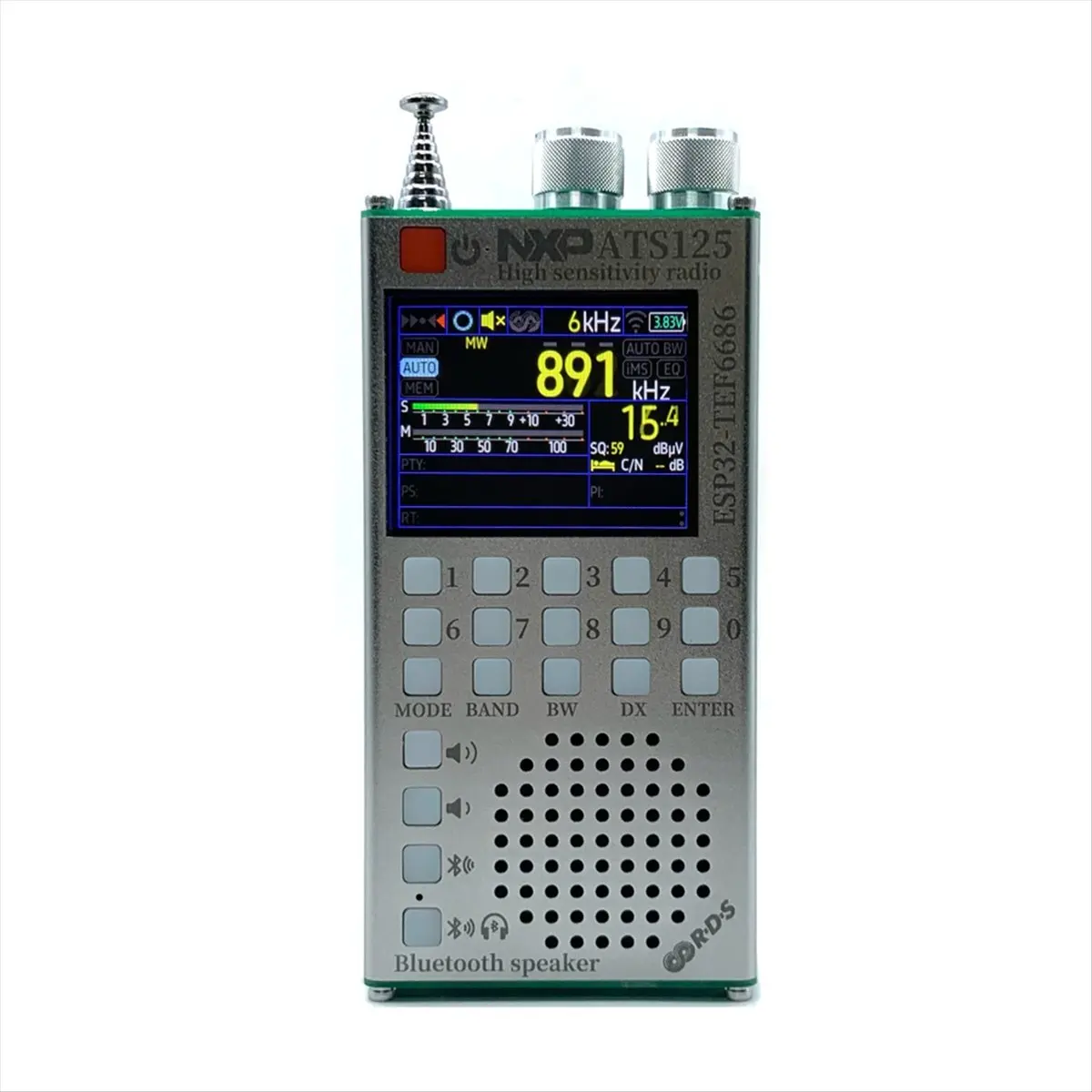 Фото Акция: Портативный радиоприемник ATS125 65-108 МГц FM/SW/MW/LW с чипом NXP TEF6686, двухрежимный Bluetooth-стерео №3