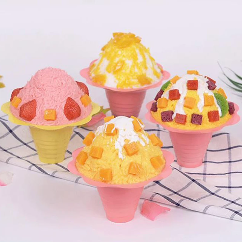 20 Упаковок Одноразовых Конусообразных Чашек Для Йогурта В Форме Цветка