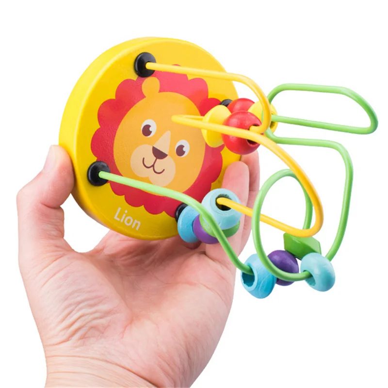 

Toddler Round Beads Baby Toys Educational Cribs Stroller Bed Mobile Montessori Kids Toys For Newborns Maze Math Children Gift