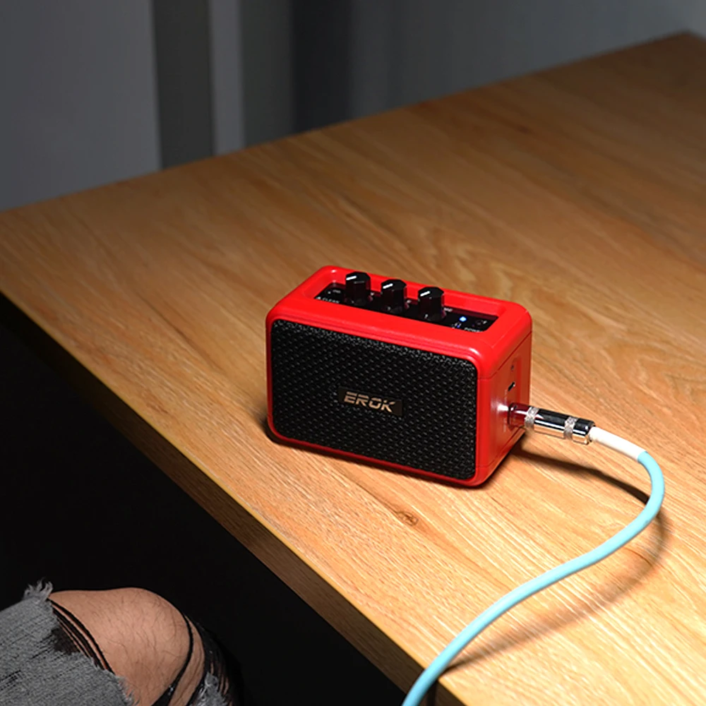 Мини-гитарный усилитель EROK 5 Вт динамик для электрогитары с Bluetooth чистыми и