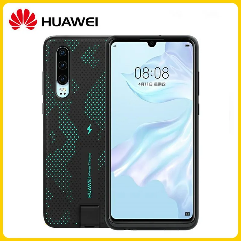 

Original Huawei P30 Wireless Charging Case TUV Qi 10W（Max）Magnetic Back Cover Supports Car Mount （Only Case）