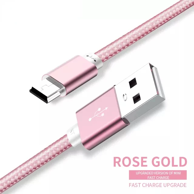 

2022New Mini USB Cable Mini USB to USB Fast Data Charger Cable for MP3 MP4 Player Car DVR GPS Digital Camera HDD Mini USB