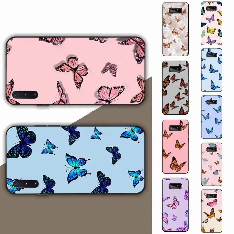 

Butterfly Phone Case for Samsung Note 5 7 8 9 10 20 pro plus lite ultra A21 12 72