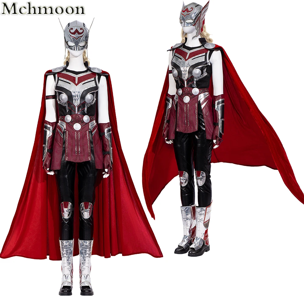 

Костюм для косплея супергероя леди Тор мощный Тор Джейн Фостер кожа боевой костюм для женщин Хэллоуин Карнавальный Наряд полный реквизит костюм