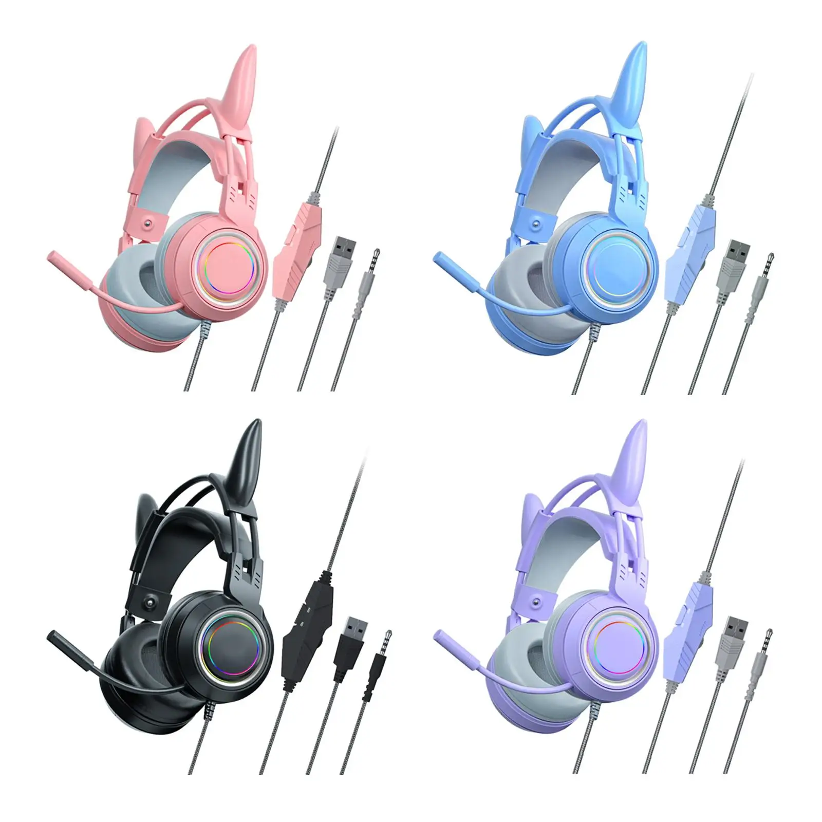 

Игровая гарнитура, 3,5 мм легкая профессиональная прочная Удобная регулируемая