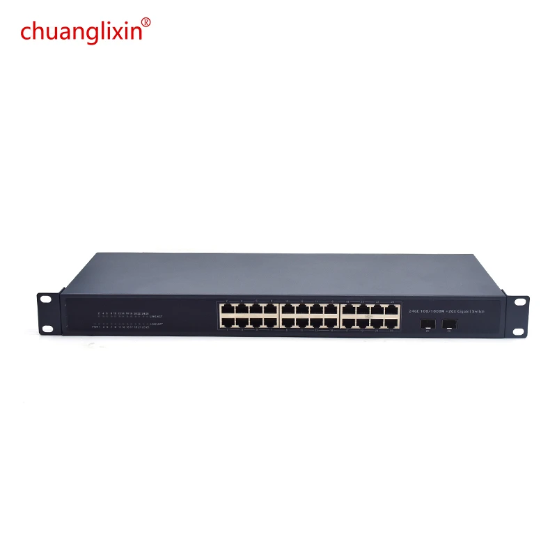 10/100/1000Mbps RJ45 port with 2 SFP port Gigabit Ethernet Switch Ethernet Switch Gigabit switch for ip camera