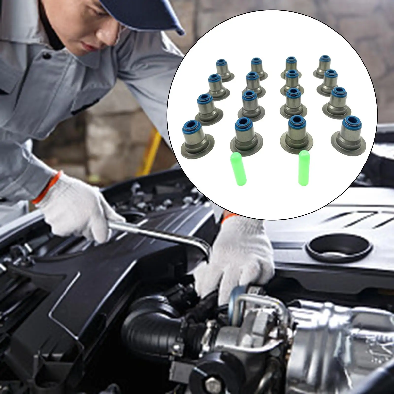 16 уплотнений автомобильного клапана 12482063 Комплект металлический подходит для LS6