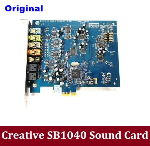Оригинальный высококачественный креативный звуковой бластер X-Fi SB1040 PCI-E звуковые карты Музыка Фильмы Игры настольный компьютер звуковая карта