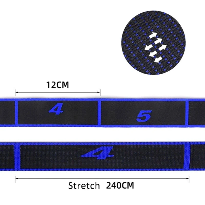 Ремень для упражнений вспомогательный ремень йоги с пронумерованной петлей