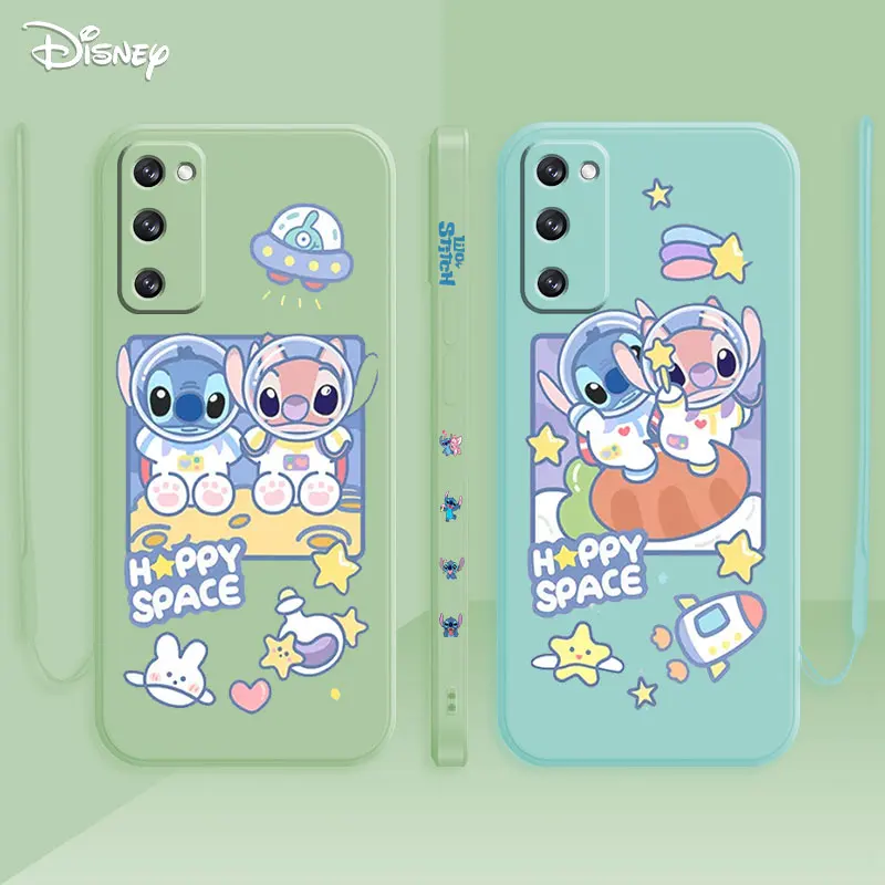 

Stitch Cartoon Cover For Samsung Galaxy S22 S21 S20 FE S10 Plus S10e S9 S8 Note 10 Lite 20 Ultra 5G Liquid Silicone Phone Cases