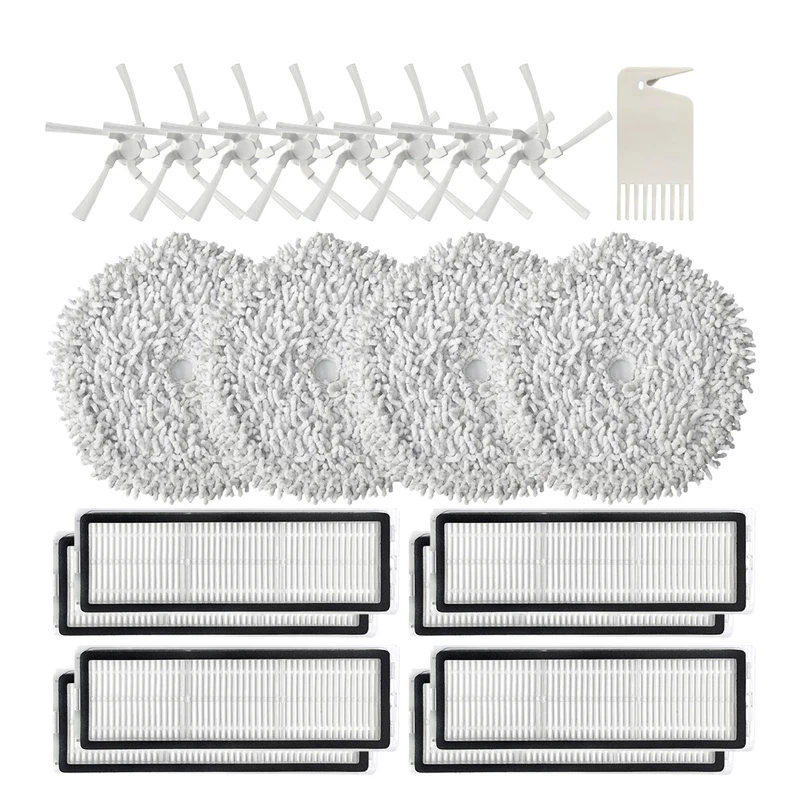 

21 Pcs Replacement Parts For Xiaomi Dreame W10 W10 Pro Robot Vacuum Cleaner Accessories Mop Cloth Side Brush Hepa Filter