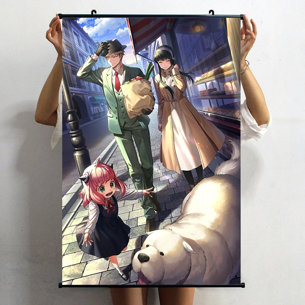 

Anime SPY×FAMILY Yor Forger Anya Forger Cosplay Poster Wall Scroll Home Decor Mural Living Room Decoration Collectible Art Gifts