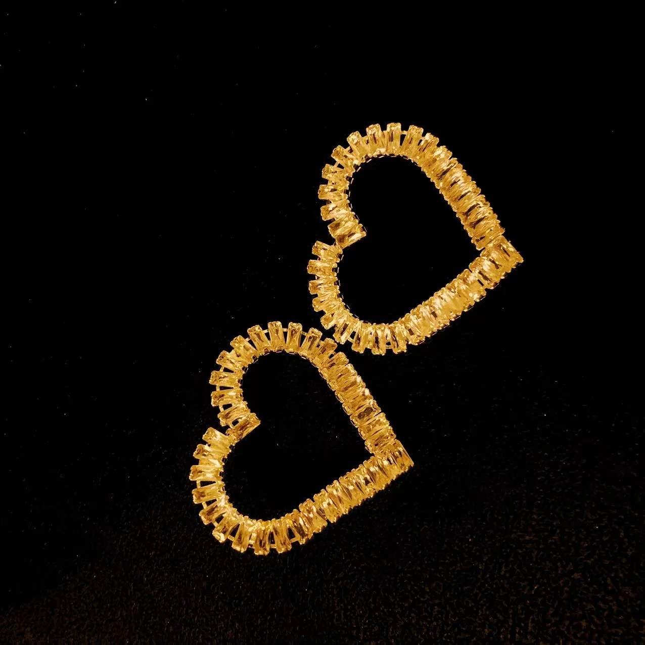 Freetry романтические Многослойные Полые серьги в форме сердца женские элегантные