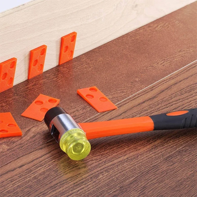 Laminate And Wood Flooring Installation Kit Spacers Tapping Block Pull Bar Fiberglass Handle Mallet 43PCS Durable