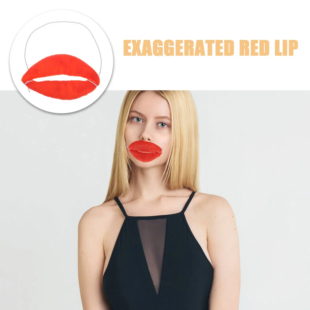 3 шт. красная колбаса игрушка декор для губ забавный большой рот косплей клоун