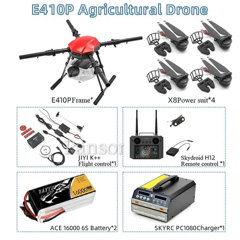 

Сельскохозяйственный Дрон EFT E410 E410P, 4-осевой самолет 10 л 10 кг, складной пропеллер, аккумулятор высокой мощности, двигатель Hobbywing, водяной насо...