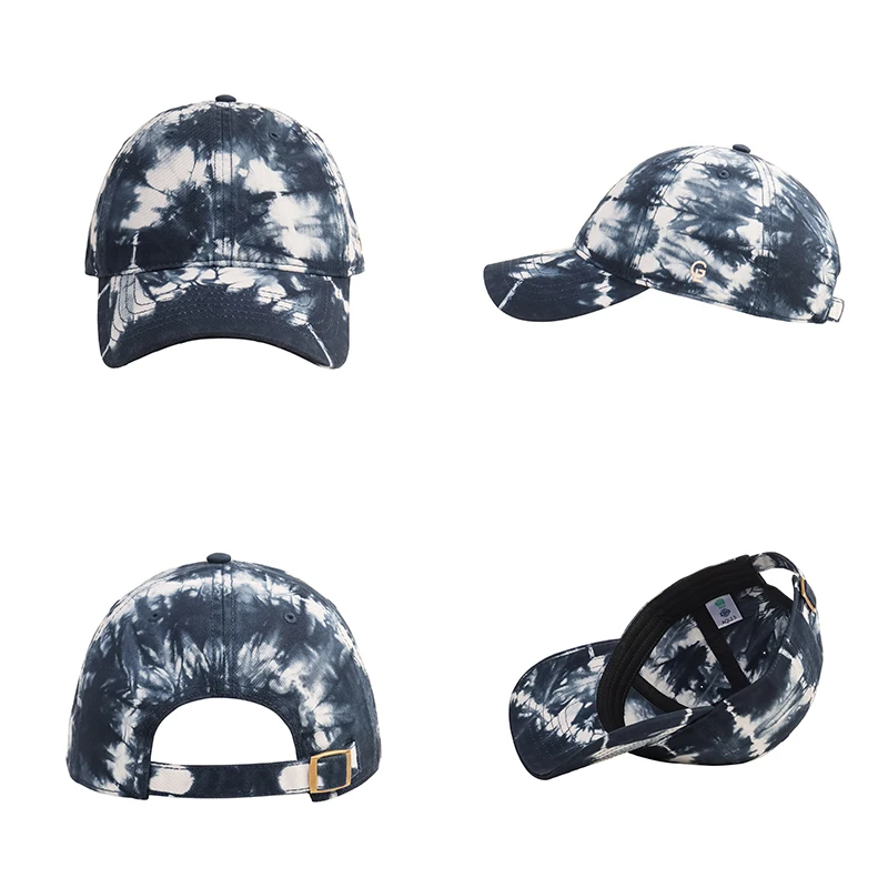 

2021 new Fashion Tie-dye Graffiti printing Baseball Cap Outdoor cotton Shade Hat men women Summer Caps adjustable Leisure hats