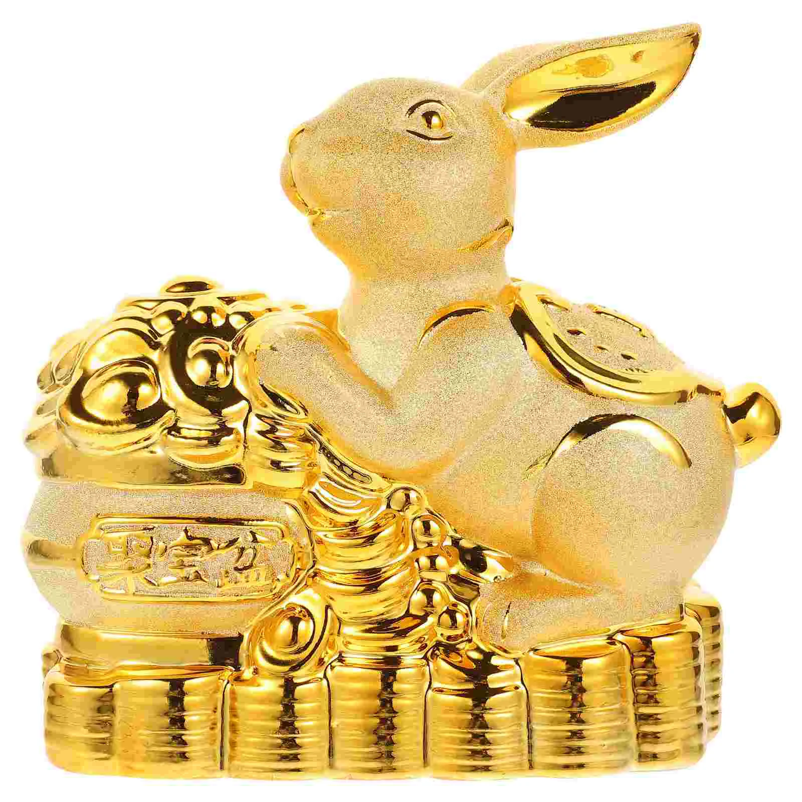 

Kids Ceramic Chinese Zodiac Rabbit Shaped Piggy Bank Bunny Storage Box New Year Gift Rabbit Bank Rabbit Saving Pot