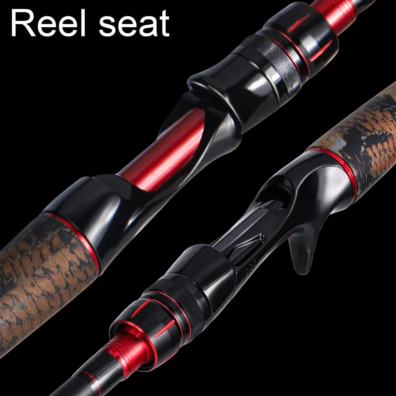 Sougayilang 1.98m Spinning Casting Fishing Rod Ultralight Weight Carbon Fiber for Travel Freshwater Pesca |