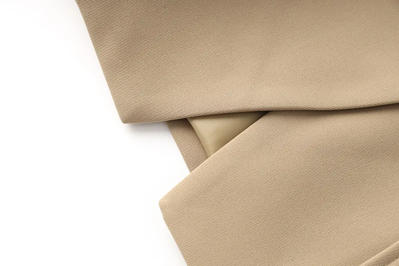 Женский винтажный блейзер с отложным воротником коричневый однотонный