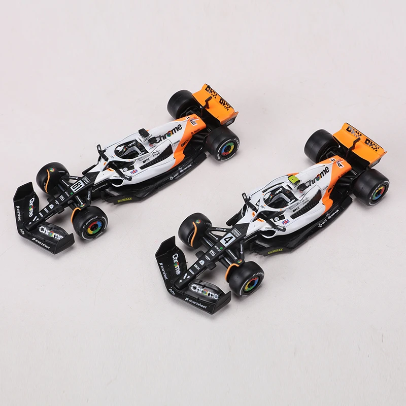 Bburago 1:43 2023 MCL60 Monaca GP F1 Модель гоночного автомобиля No 4/No 81 модель из сплава