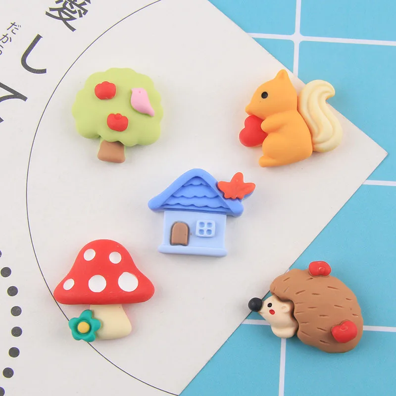 10 шт. смоляная Смешанная белка для рукоделия лук волос в центре украшение