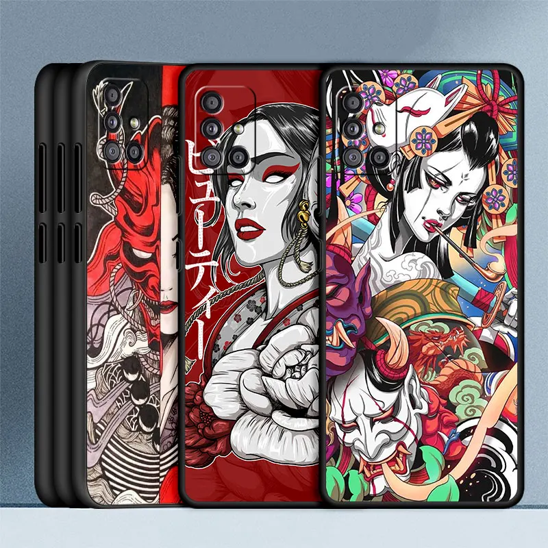 Case For Samsung Galaxy A52 A53 A12 A13 A32 A51 A33 A71 A21s A23 A31 A54 A34 A14 A03 A02 A41 Phone Cover Ghost Warrior Girl Capa