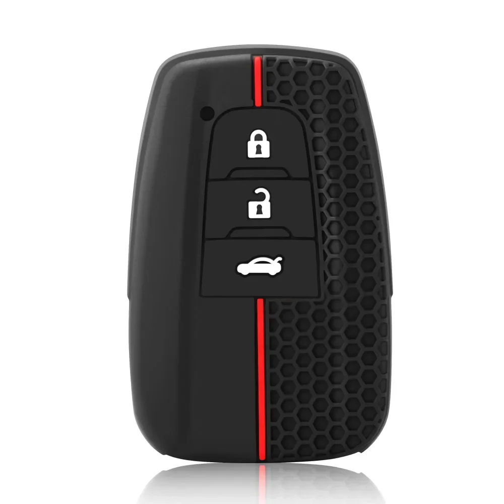 

Силиконовый чехол для автомобильного брелока для Toyota 2020-2022 Highlander Corolla Prius 2018-2024 RAV4 Camry C-HR Avalon GT86