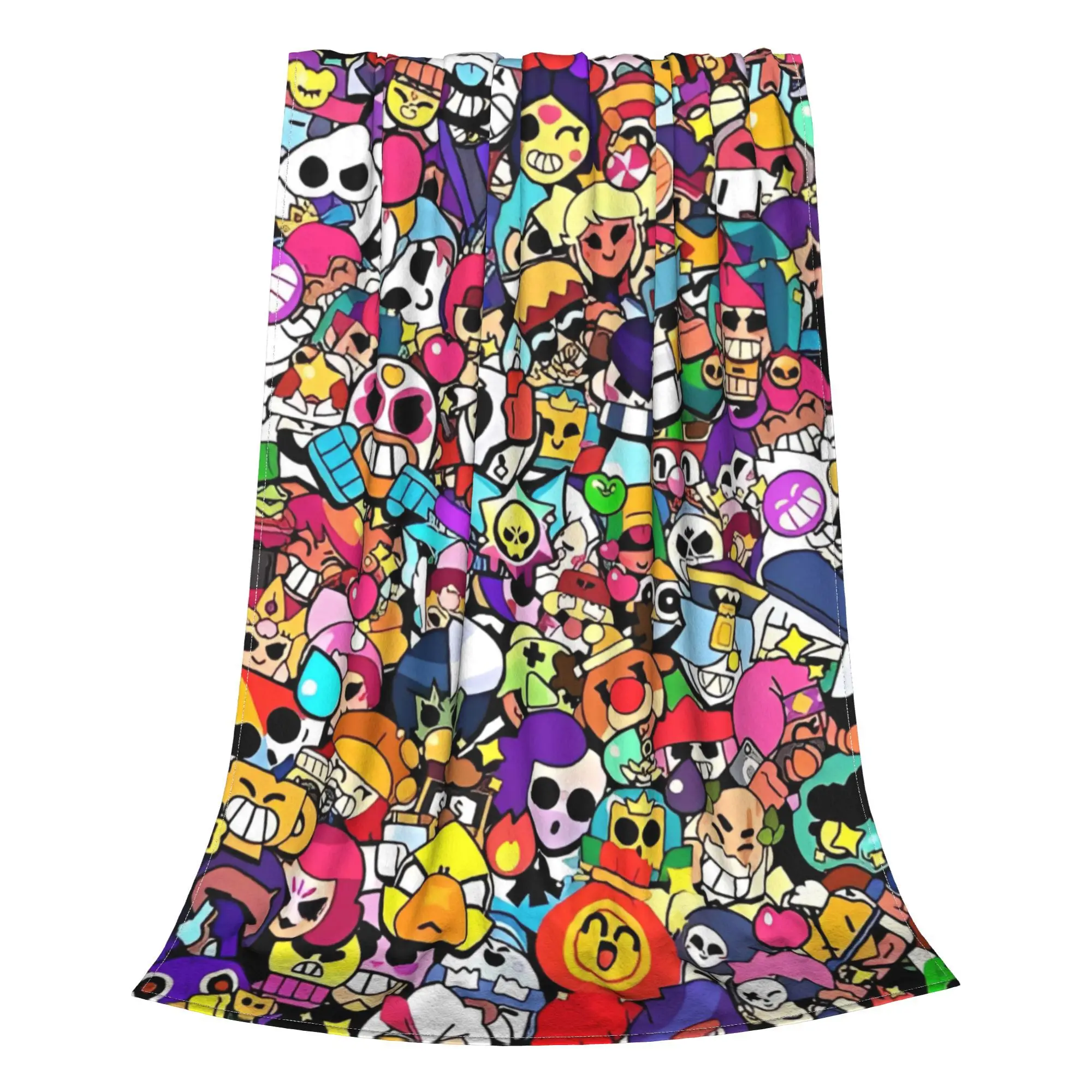 Вязаные одеяла Brawll Emz Spike Squeak игровые мультяшные нечеткие пледы мягкие теплые