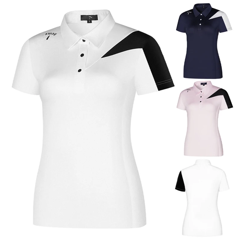 

Golf Wear Ladies Summer Leisure Golf Clothes Woman Short Sleeve Quick Drying Breathable Clothing Women T-shirt Sportswear Sports