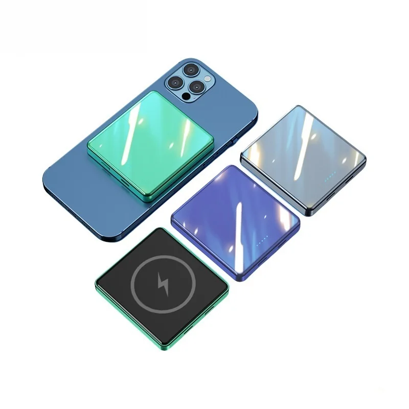 

Portable Power Bank 10000mAh 15W Magnetic Wireless Charger for Iphone 13 12 11 Pro Max Xiaomi External Battery Powerbank