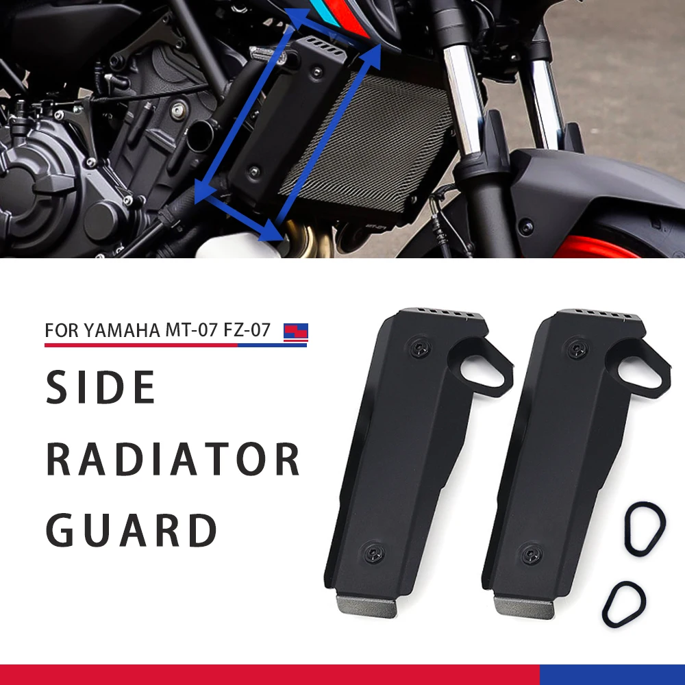 

For YAMAHA MT-07 MT07 FZ-07 FZ07 MT FZ 07 2018 2019 2020 2021 Motorcycle Accessories Grille Radiator Side Guard Protector Cover