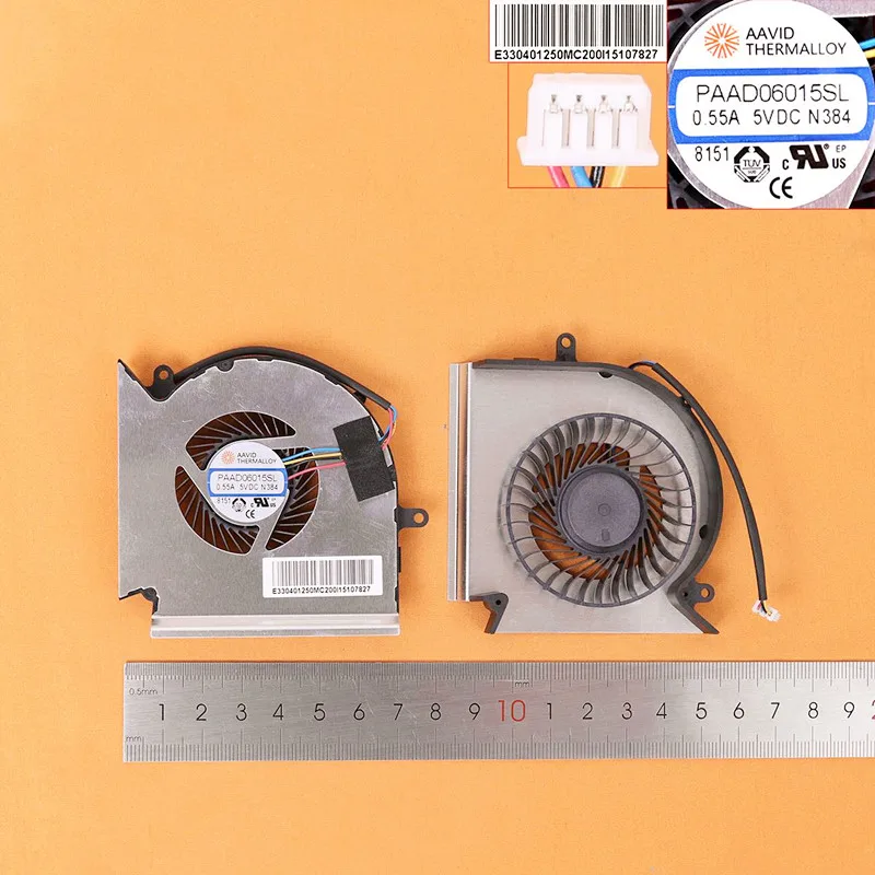 Новый вентилятор охлаждения для ноутбука MSI GE75 GP75 GE63 GP63 GV63 GE73 GL73 VR (для вентилятор GPU, оригинал, Версия 2) PN:PAAD06015SL
