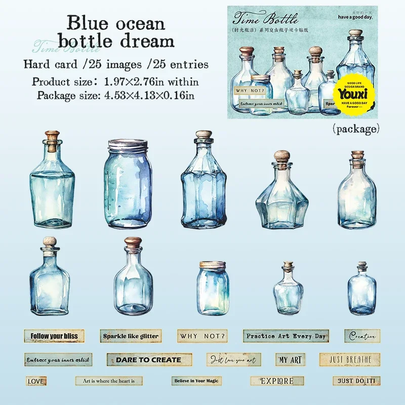 

Набор стикеров Jianwu Time Bottle Language Series