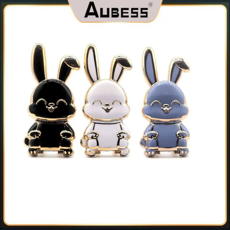

Mini Mobile Stand Lazy Ring Bracket Foldable Cartoon Rabbit Ring Bracket Cell Phone Holder 3d Folding Finger Ring Holder 2023new