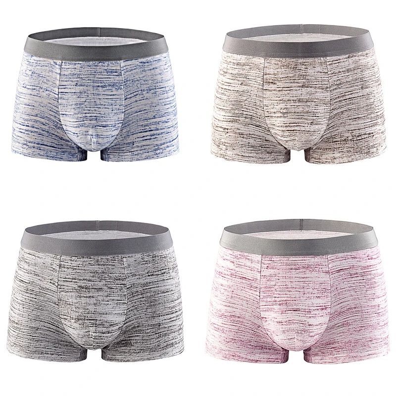 

Трусы-боксеры мужские 3 шт./партия, пикантное нижнее белье, Модные дышащие шорты, большие размеры