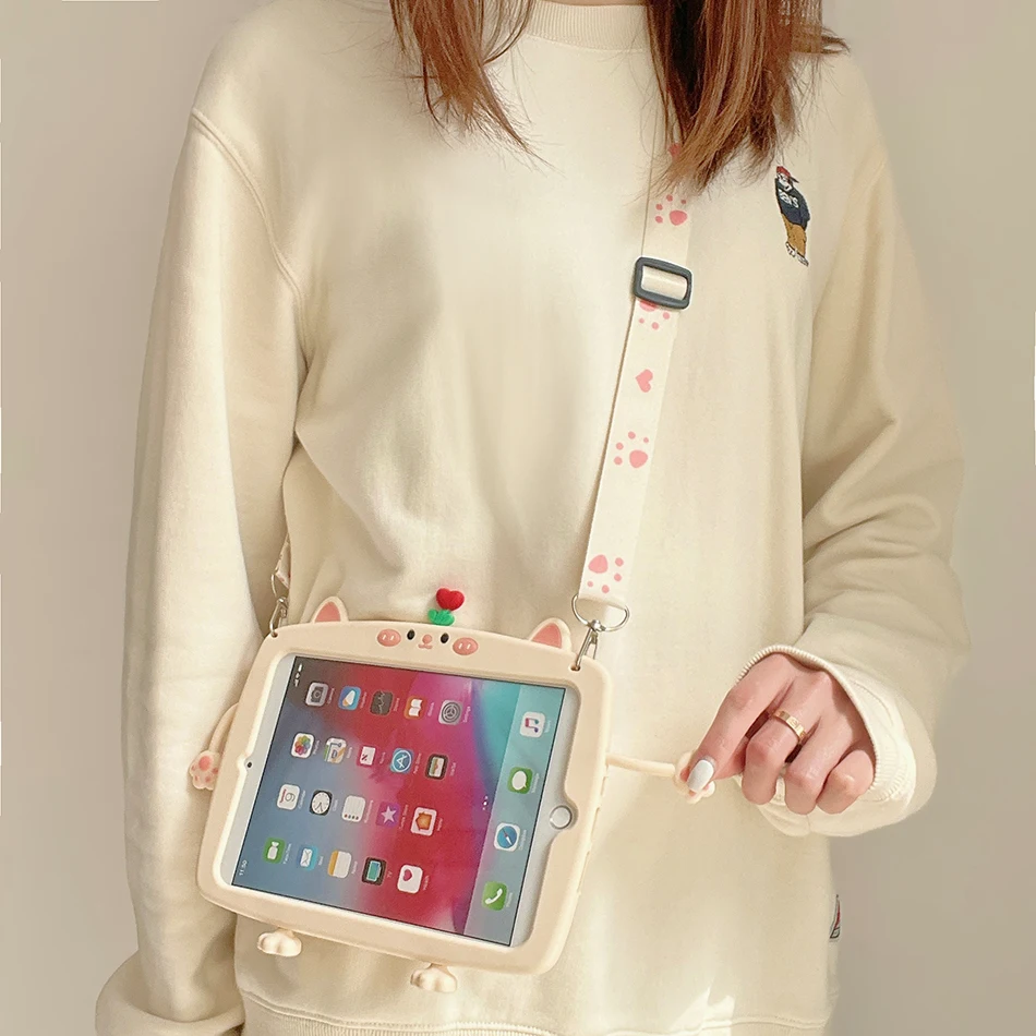 

Мультяшный детский чехол для iPad 10,2, 9, 8, 7, 10 поколения, Силиконовый противоударный чехол для iPad Mini 6 Air 4 Air 5 Pro 9,7