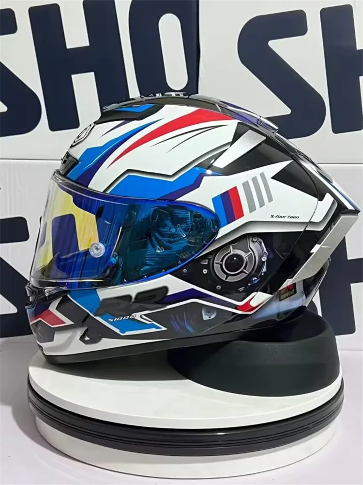 

2022 New Motorcycle Full Face Helmet X14 RR Blue COLOR Helmet Riding Motocross Racing Motobike Safety Hat withCasco Casque