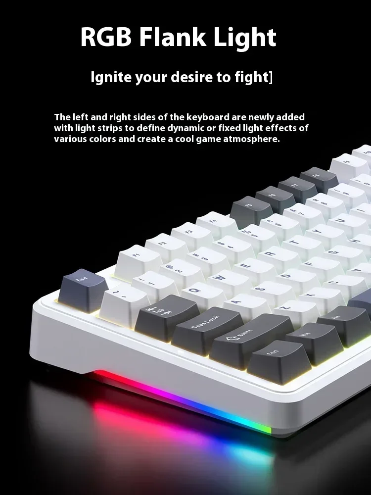 Aula F87 Pro Механическая клавиатура RGB с прокладкой для горячей замены трехрежимная