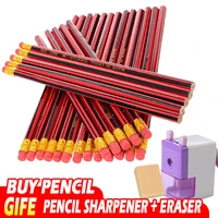 hb pencil non toxic childrens pencil exam sketch drawing special writing with eraser head learning stationery wholesale