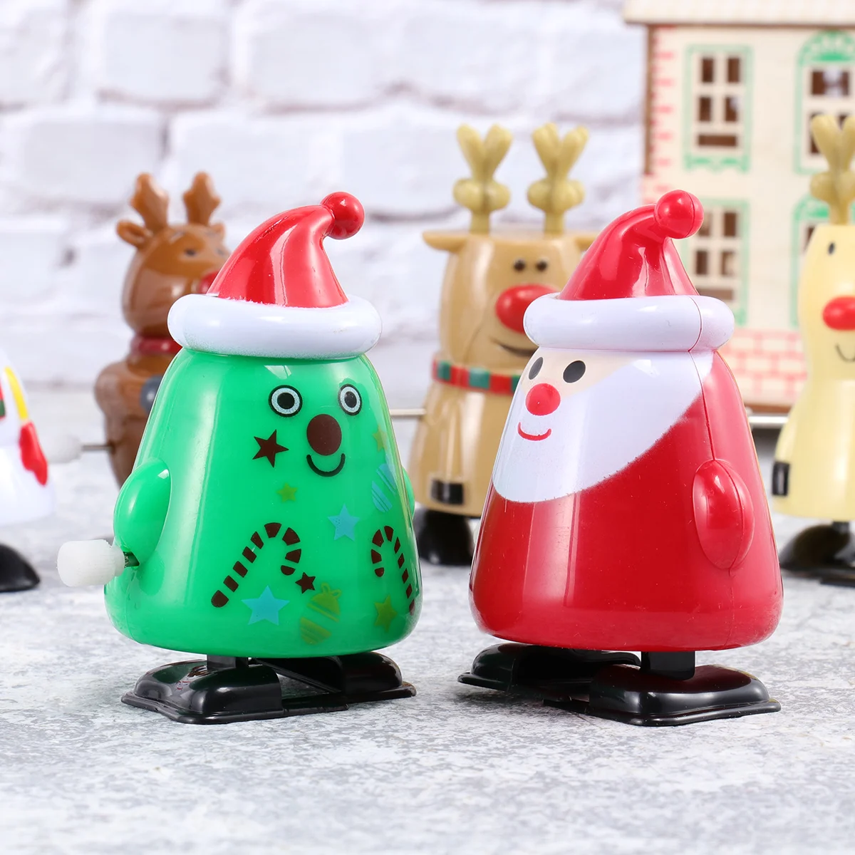 Фото Рождественские игрушки Windtoy, Детские заводные чулки, образовательные наполнители Santawalkingfiller, праздничные сувениры, смешные подарки №3