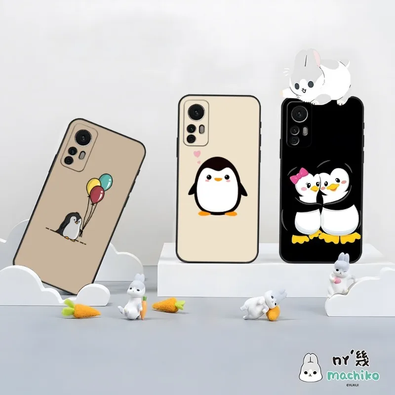 

Cute Penguin Phone Case For Xiaomi 8 9 11 9T 12 13 11T 9SE 11i Lite Ultra Note10 Poco F3 M4 M3 X4 GT Pro Luxury Back Cover