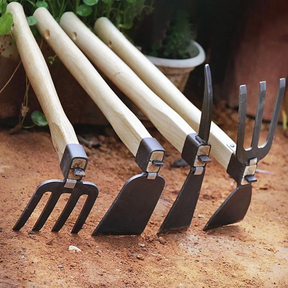 Садовая мотыга с деревянной ручкой стальная машина садовый инструмент для